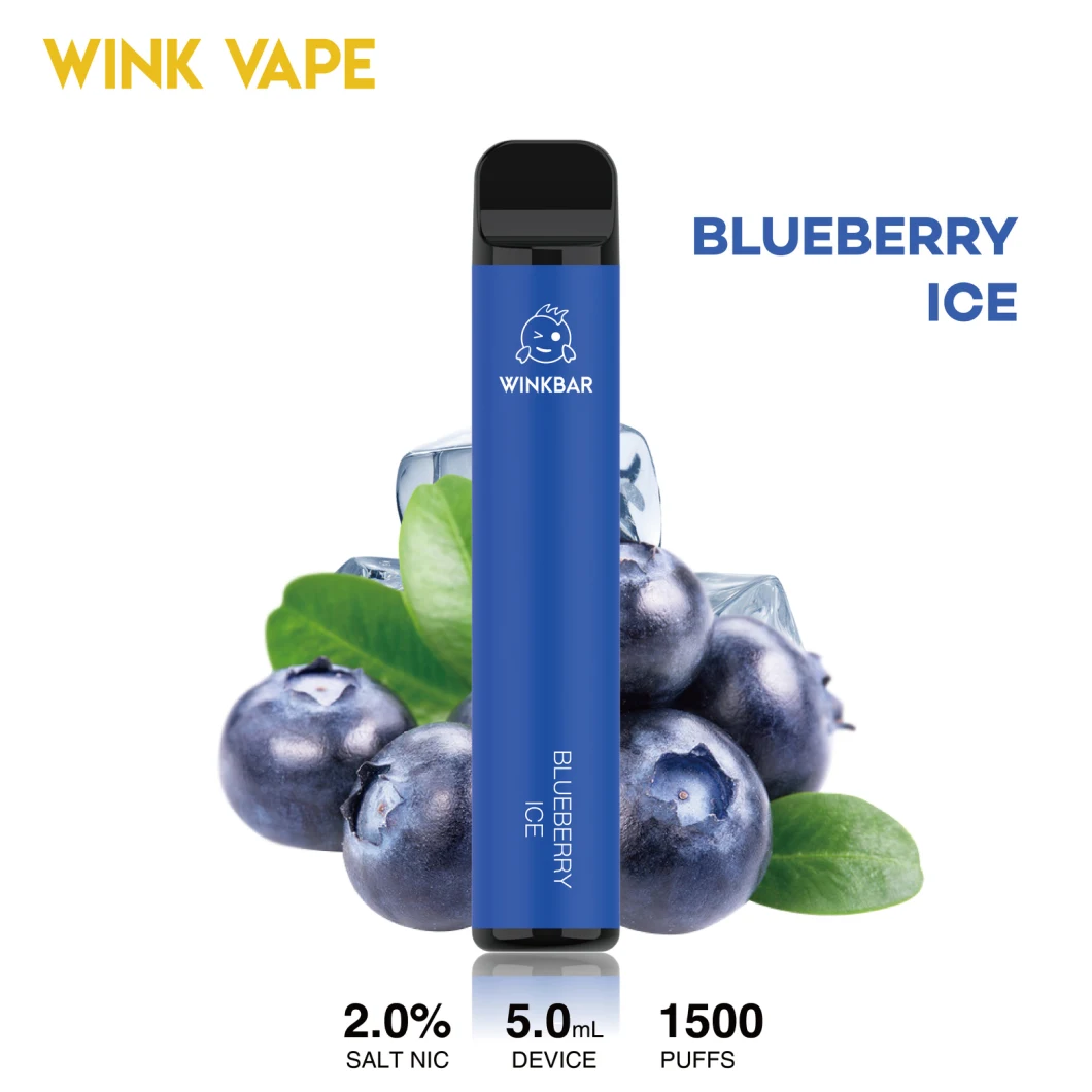 2022 Most Popular Multi Flavor Disposable Vape Pod Wholesale 1500 Puffs Bar E-Cigarette Vaporizer Festival Gift