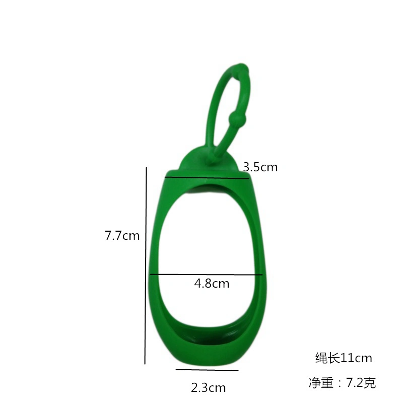 50 Ml Oval Shape Silicone Rubber Hand Sanitizer Bottle Holder Silicone Hand Sanitizer Bottle Sleeve