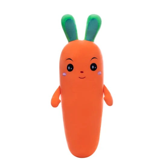 Karottenkissen-Puppe, langes Kissen, Plüschtiere, Clip-Bein, Stoffpuppe, Kinderpuppe, Valentinstagsgeschenk