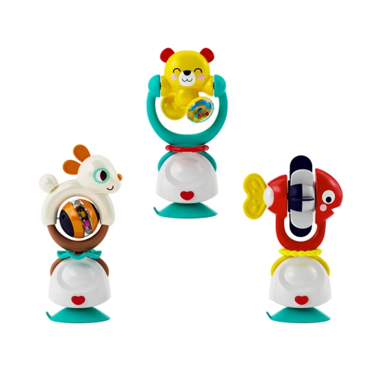 Factory Outlet Fidget Vorschulpädagogisches Plastikspielzeug 2-in-1-Hochstuhlspielzeug & Babyrassel Babyspielzeug Preis Baby Kinder Kinderspielzeug