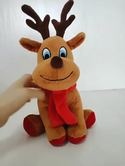 Weihnachtsspielzeug Weihnachtsmann Schneemann Bein Dehnbarkeit Geschenk für Kind Plüschkissen Weiches Plüschtier