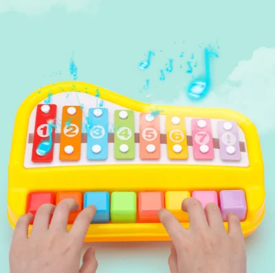 Happy Big Xylophone Player spielt 8-Ton-Säuglingsmusik Früherziehung Bildung Interaktives Spielzeug für Kinderspielzeug